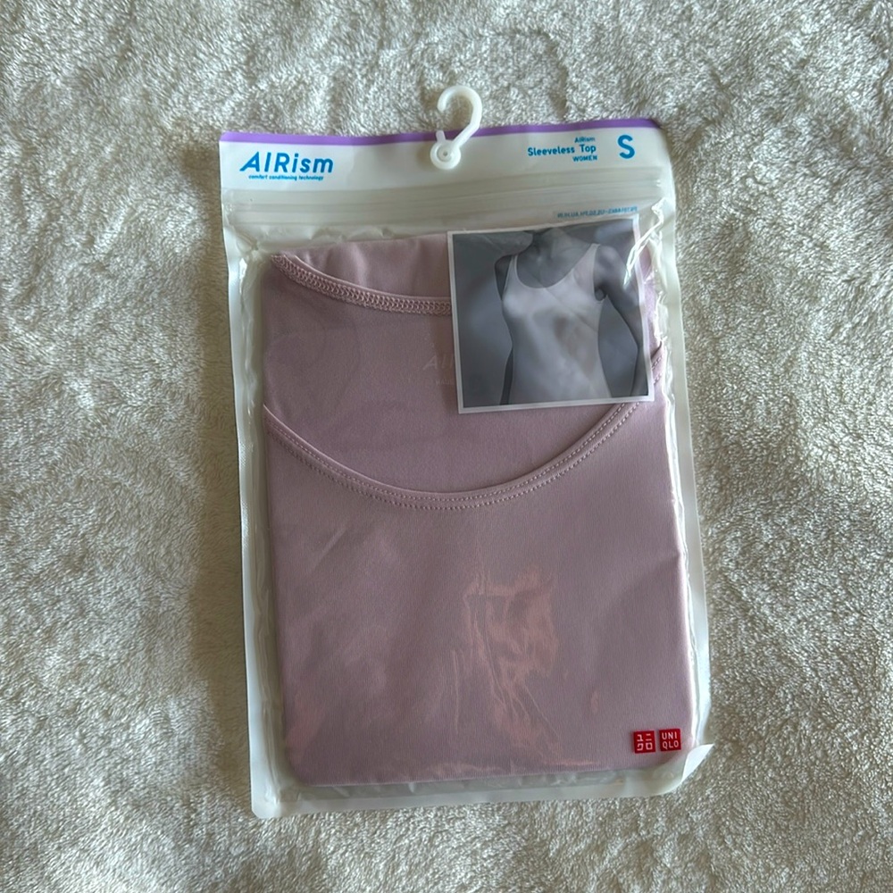 UNIQLO AIRism tank - pink - S